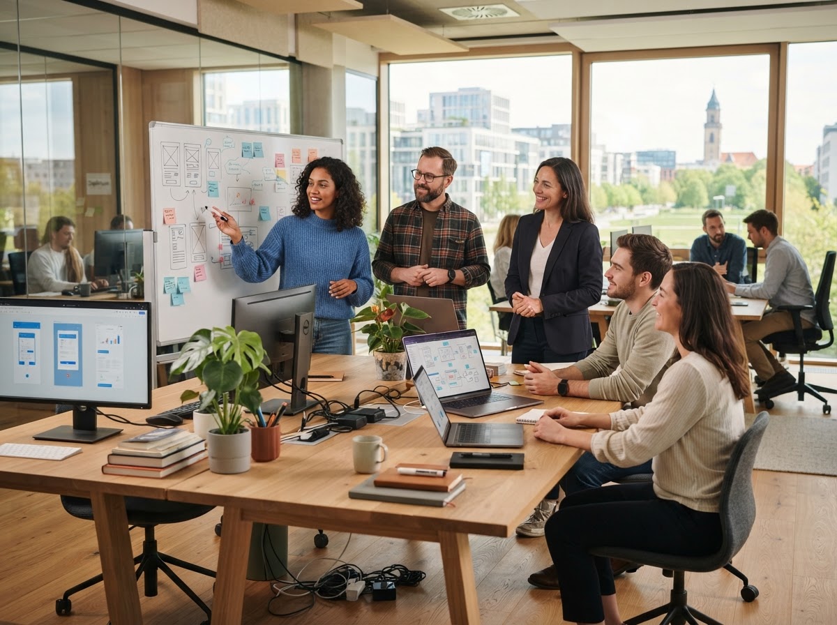 Zephrium Team bei der Analyse von KI-Handelsmodellen und Marktdaten